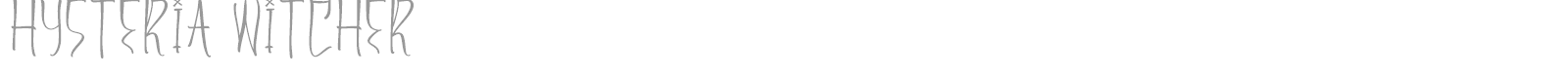 Hysteria Witcher font preview